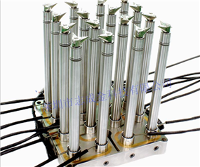 16-chamber hot runner system for double-side glue feeding